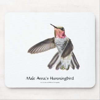 Alfombrilla De Ratón El colibrí Mousepad de Ana masculino