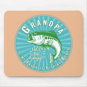 Alfombrilla De Ratón El compañero de pesca favorito de abuelo