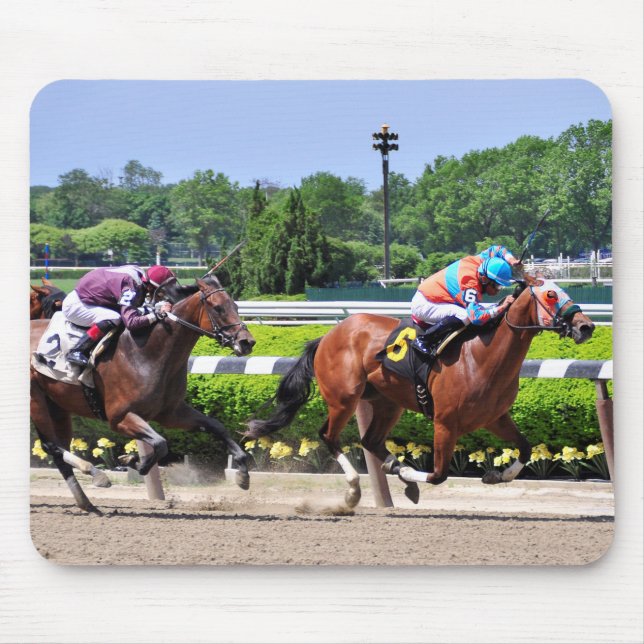 Alfombrilla De Ratón El competir con de Belmont Park hermoso (Frente)