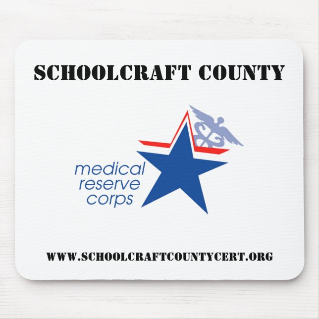 Alfombrilla De Ratón El condado de Schoolcraft MRC Mousepad (Frente)