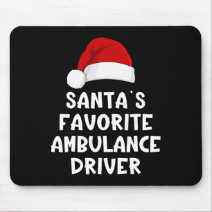 Alfombrilla De Ratón El conductor de ambulancia favorito de Santa en Na