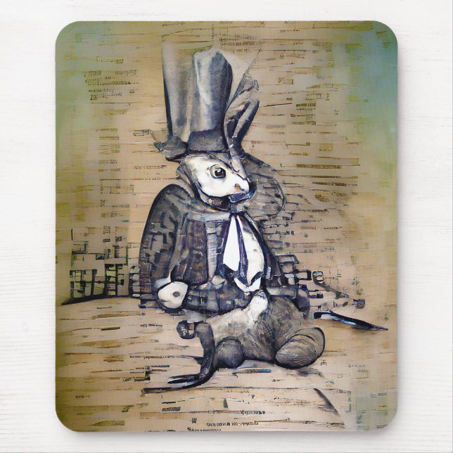 Alfombrilla De Ratón El conejo de caballeros  (Frente)