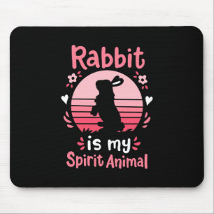 Alfombrilla De Ratón El conejo es mi animal espiritual