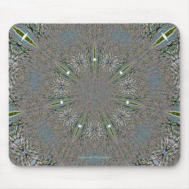 Alfombrilla De Ratón El copo de nieve enciende Mousepad (Frente)