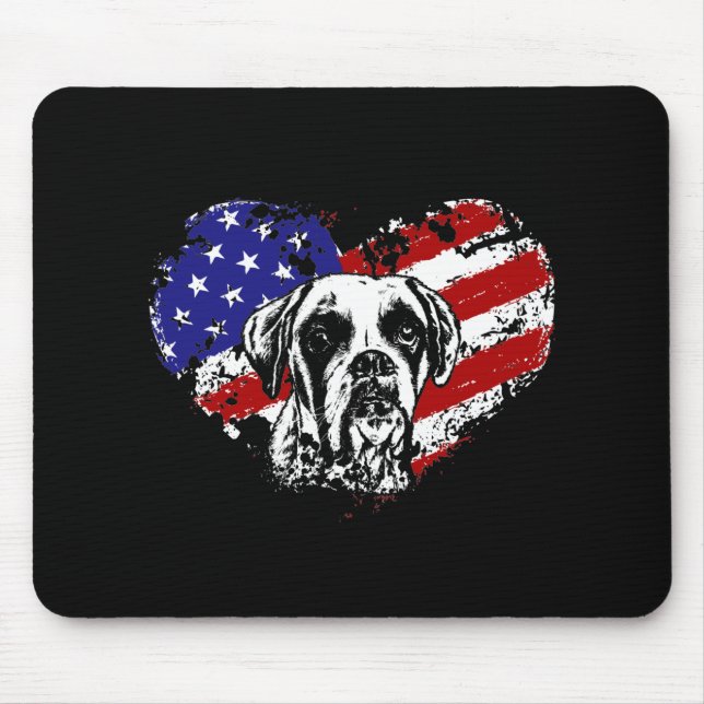 Alfombrilla De Ratón El corazón de Boxer (Frente)