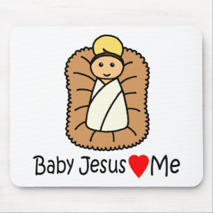 Alfombrilla De Ratón El corazón del niño Jesús (me encanta)