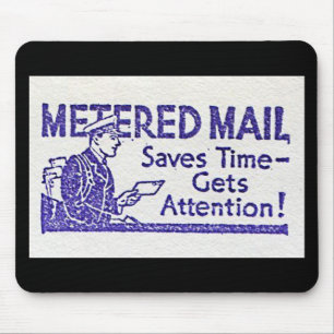 Alfombrilla De Ratón El correo medido Mousepad retro ahorra el grupo
