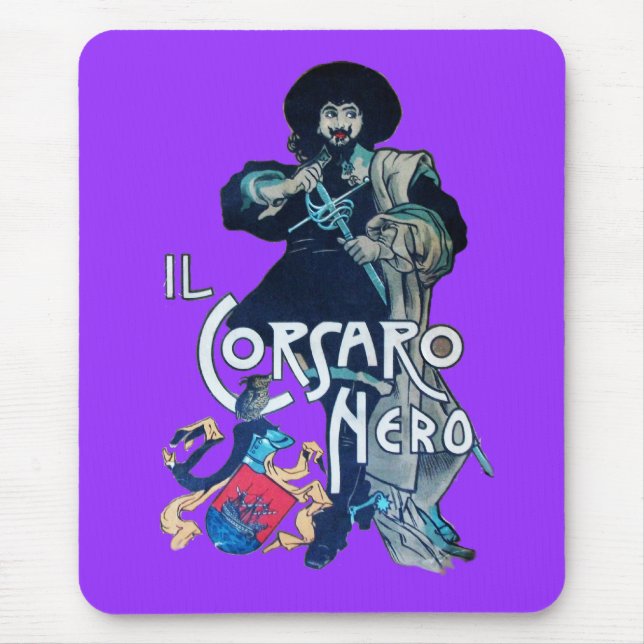 ALFOMBRILLA DE RATÓN EL CORSARIO NEGRO (Frente)