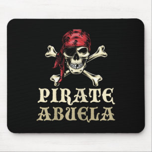 Alfombrilla De Ratón El cráneo del pirata Abuela coincide con la abuela