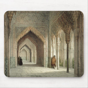 Alfombrilla De Ratón El cuarto de la corte de Alhambra, Granada, 1853