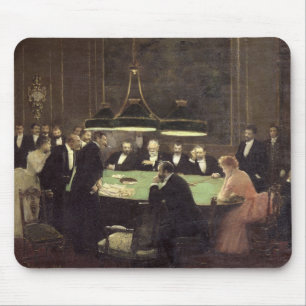 Alfombrilla De Ratón El cuarto del juego en el casino, 1889