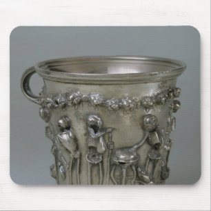 Alfombrilla De Ratón El cubilete grabó en relieve con los esqueletos