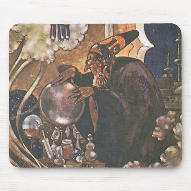 Alfombrilla De Ratón El cuento de hadas, Aladdin y la lámpara mágica (Frente)