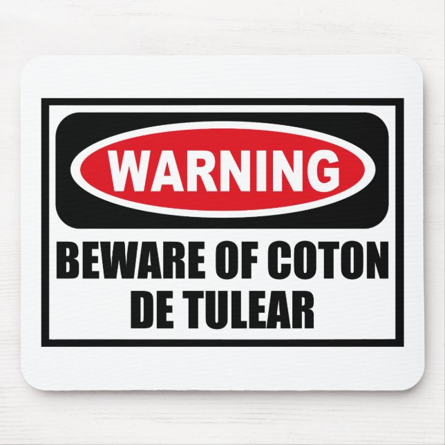 Alfombrilla De Ratón El cuidado SE GUARDA del ALGODÓN DE TULEAR (Frente)