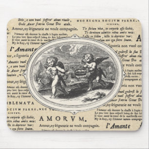 Alfombrilla De Ratón El cupido vintage en el amor del Boda romántico