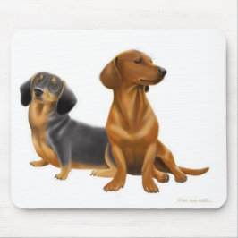 Alfombrilla De Ratón El Dachshund persigue Mousepad