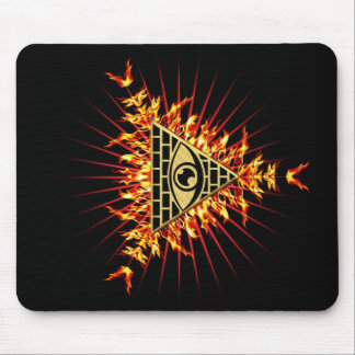 Alfombrilla De Ratón El de vista de todo de ojo dios, pirámide,