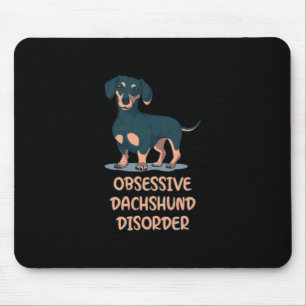 Alfombrilla De Ratón El desacuerdo obsesivo de Dachshund