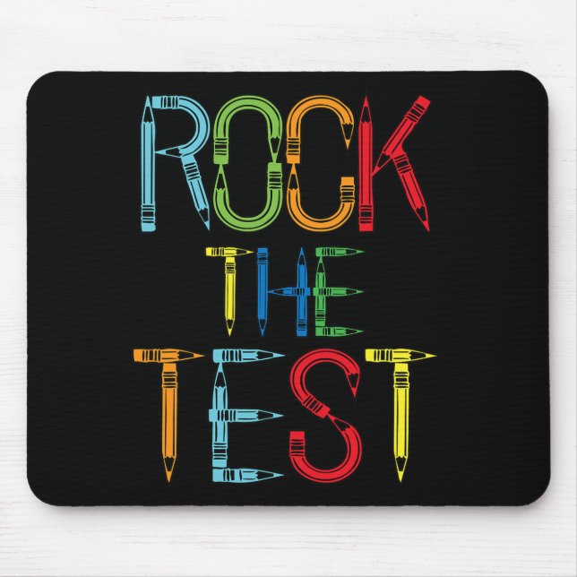 Alfombrilla De Ratón El día de prueba del profesor de pruebas divertida (Frente)