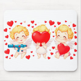 Alfombrilla De Ratón El día de San Valentín 2025: Ángeles 👼 ❤️ agudos