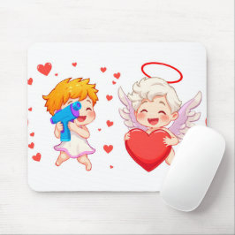 Alfombrilla De Ratón El día de San Valentín 2025: Ángeles 👼 ❤️ agudos