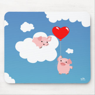 Alfombrilla De Ratón El día de San Valentín: Las alas del mousepad del