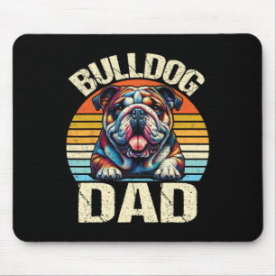 Alfombrilla De Ratón El día del padre de papá, amante del perro de bull