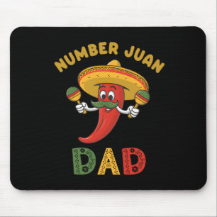 Alfombrilla De Ratón El Día del Padre Funny Número Uno Juan Papá Mexica