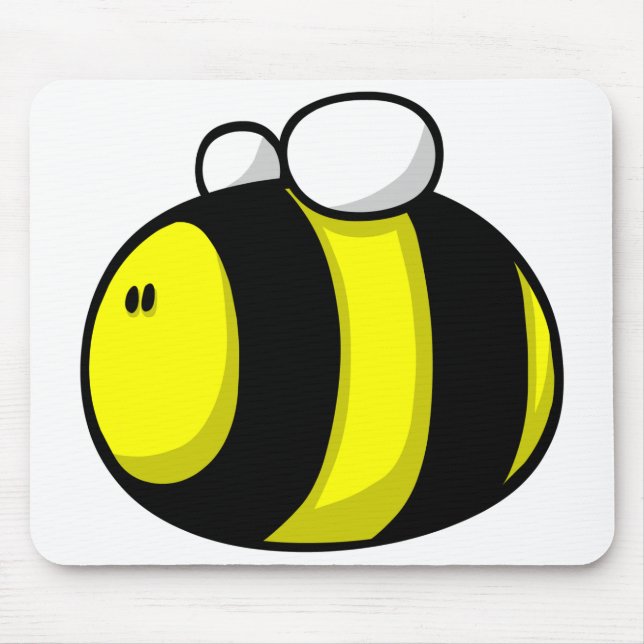 Alfombrilla De Ratón El dibujo animado manosea la abeja (Frente)