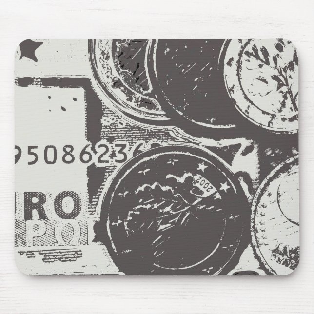 Alfombrilla De Ratón El dinero hace que el mundo gire (Frente)