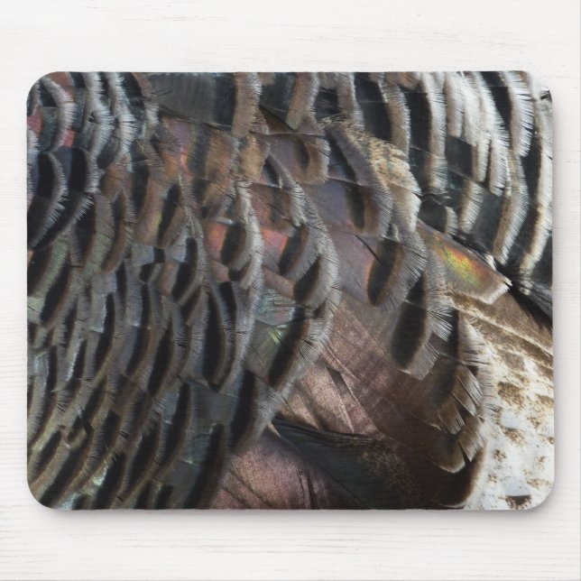 Alfombrilla De Ratón El diseño de la naturaleza abstracta de las plumas (Frente)