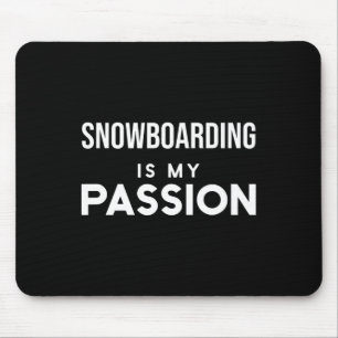 Alfombrilla De Ratón El divertido Snowboarding Snowboarder es mi
