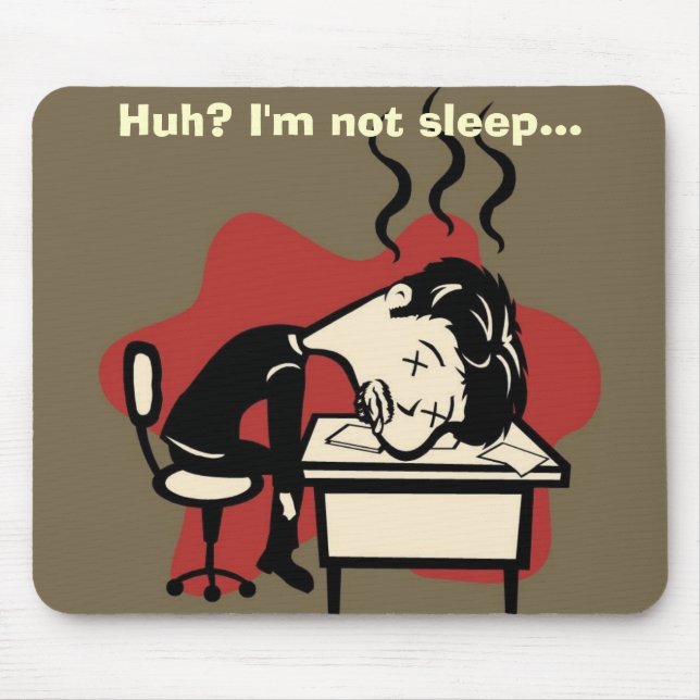 Alfombrilla De Ratón El dormir cogido (Frente)