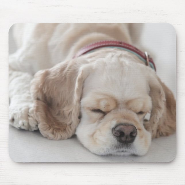 Alfombrilla De Ratón El dormir del perro de cocker spaniel (Frente)