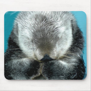 Alfombrilla De Ratón El dormitar de la nutria de mar
