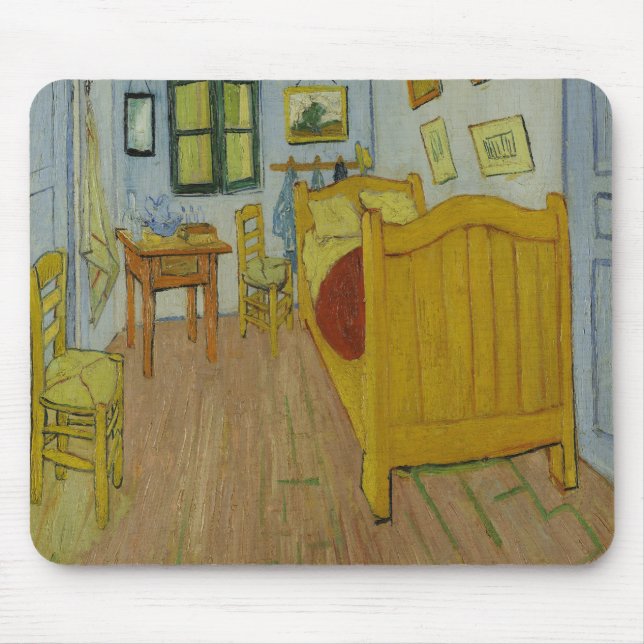 Alfombrilla De Ratón El dormitorio de Vincent van Gogh (Frente)