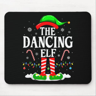 Alfombrilla De Ratón El Duende Bailarín Navideño Divertido Grupo Famili