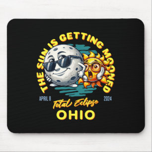 Alfombrilla De Ratón El Eclipse Solar De Ohio El Sol Del 8 De Abril De