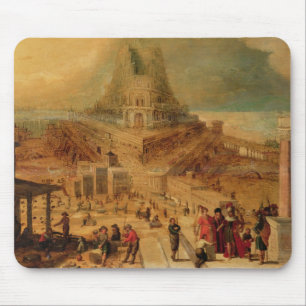 Alfombrilla De Ratón El edificio de la torre de Babel (el panel)