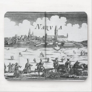 Alfombrilla De Ratón El ejército ruso que sitia Narva en 1700