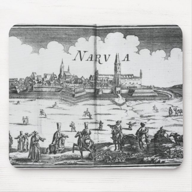 Alfombrilla De Ratón El ejército ruso que sitia Narva en 1700 (Frente)