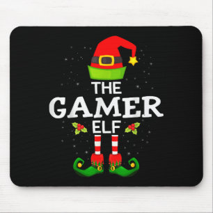 Alfombrilla De Ratón El Elfo Gamer de Navidad Pijama Familiar a Juego 
