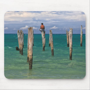 Alfombrilla De Ratón El embarcadero en la playa de Coqueiros en