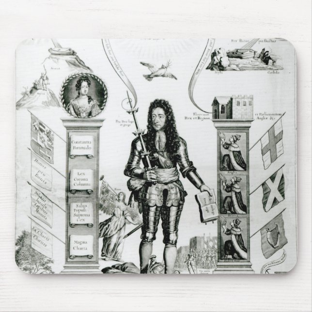 Alfombrilla De Ratón El emblema de Inglaterra, octubre de 1690 (Frente)