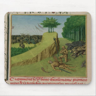 Alfombrilla De Ratón El emperador Carlomagno encuentra a Roland