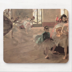 Alfombrilla De Ratón El Ensayo de Edgar Degas, Arte de Ballet Antiguo