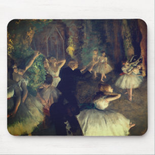Alfombrilla De Ratón El ensayo del ballet en escena, de Degas: