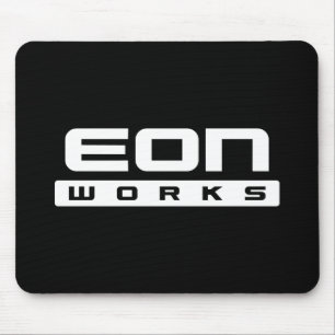 Alfombrilla De Ratón El eón trabaja el mousepad negro