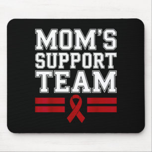 Alfombrilla De Ratón El equipo de apoyo de mamá familia cáncer mieloma