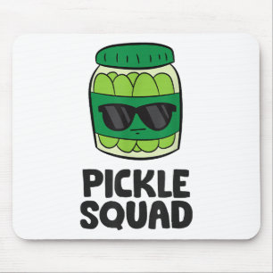 Alfombrilla De Ratón El equipo de Pickle Lover se escuadra divertida